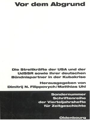 cover image of Vor dem Abgrund
